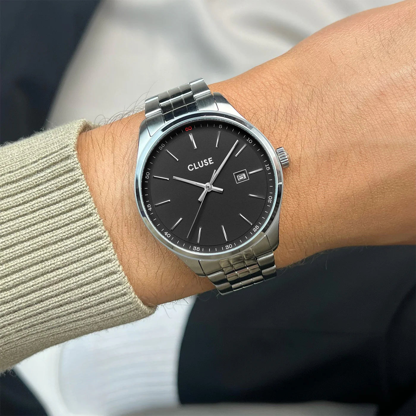 Orologio Cluse Anthéor Watch Steel Black, Silver Colour