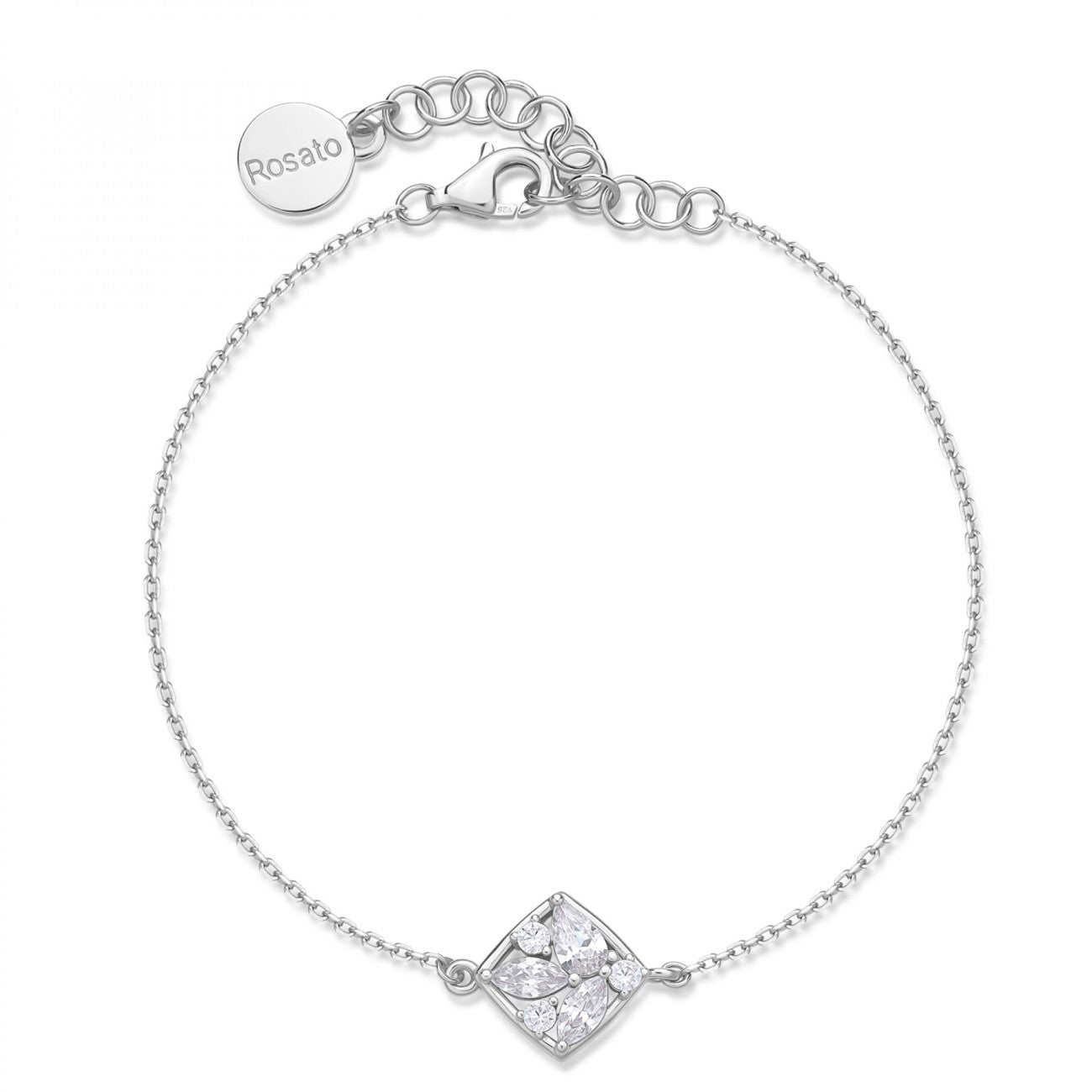 Bracciale Rosato Gemma rombo piccolo