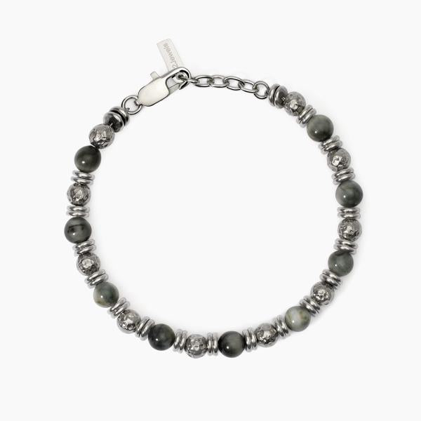 Bracciale 2Jewels uomo pietre grigie