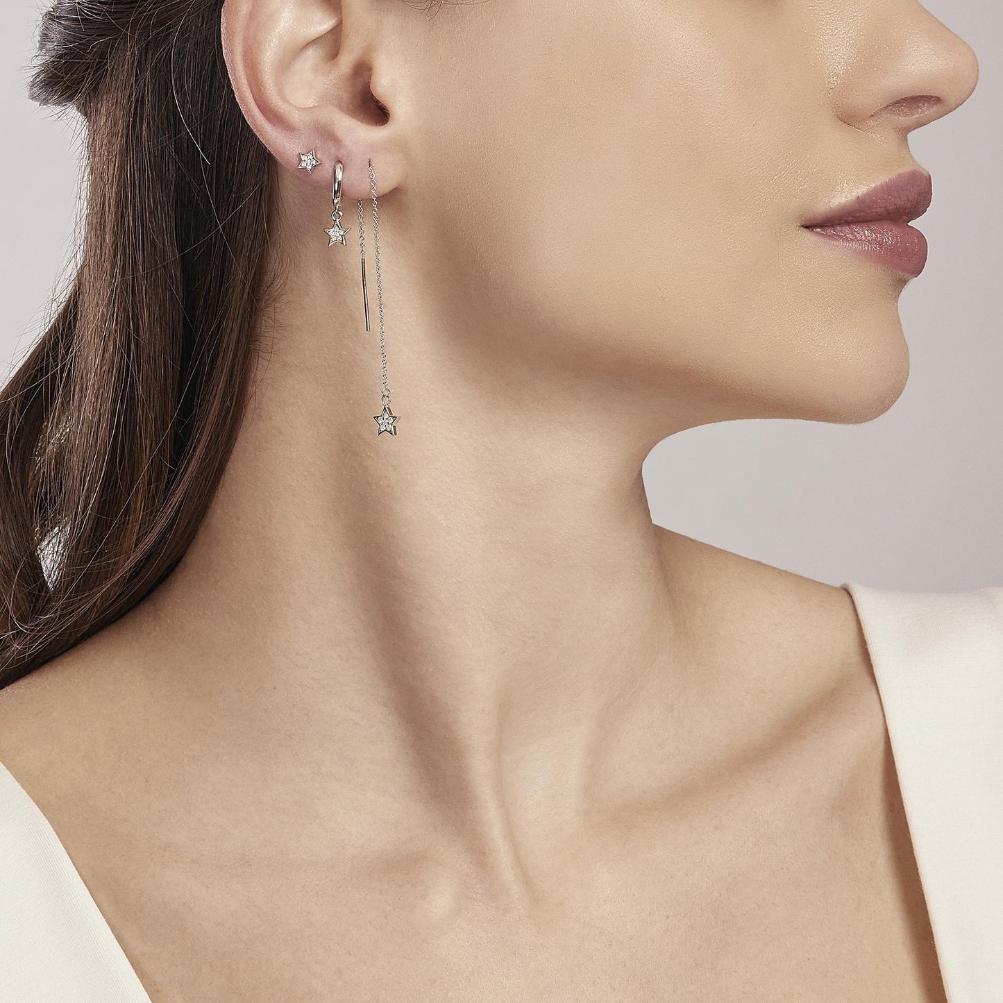 Orecchini Mabina donna ad ago Stelle