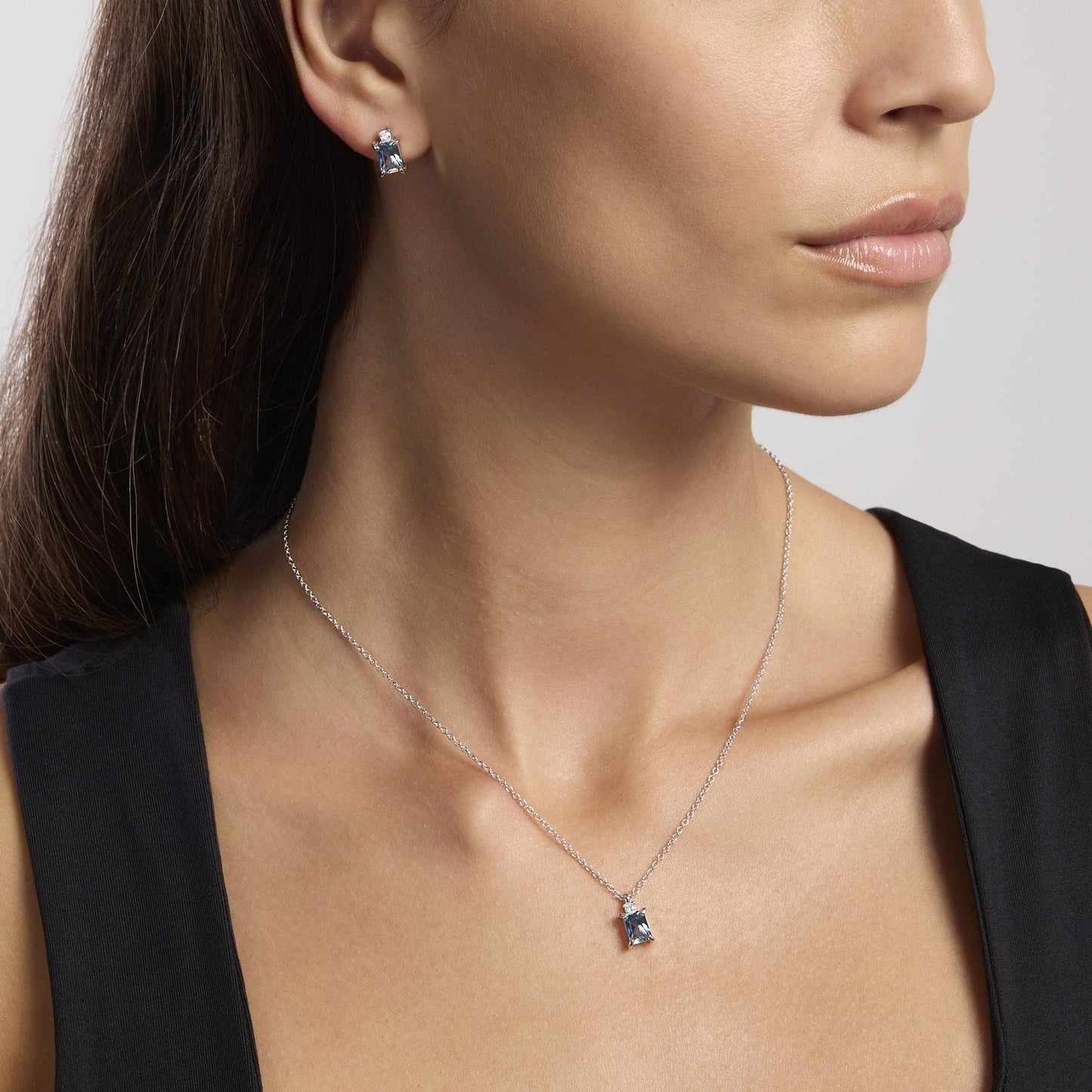 Orecchini Mabina donna Princess Acquamarina