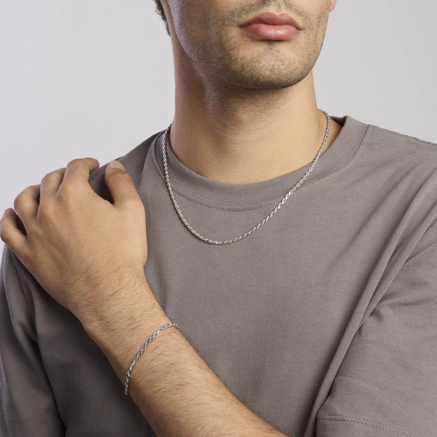 Bracciale Mabina Uomo Catena incordata