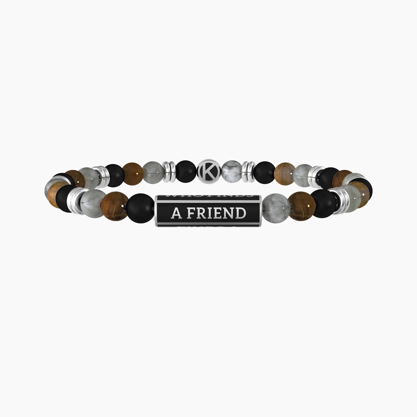 Bracciale Kidult uomo Who finds a friend finds a treasure