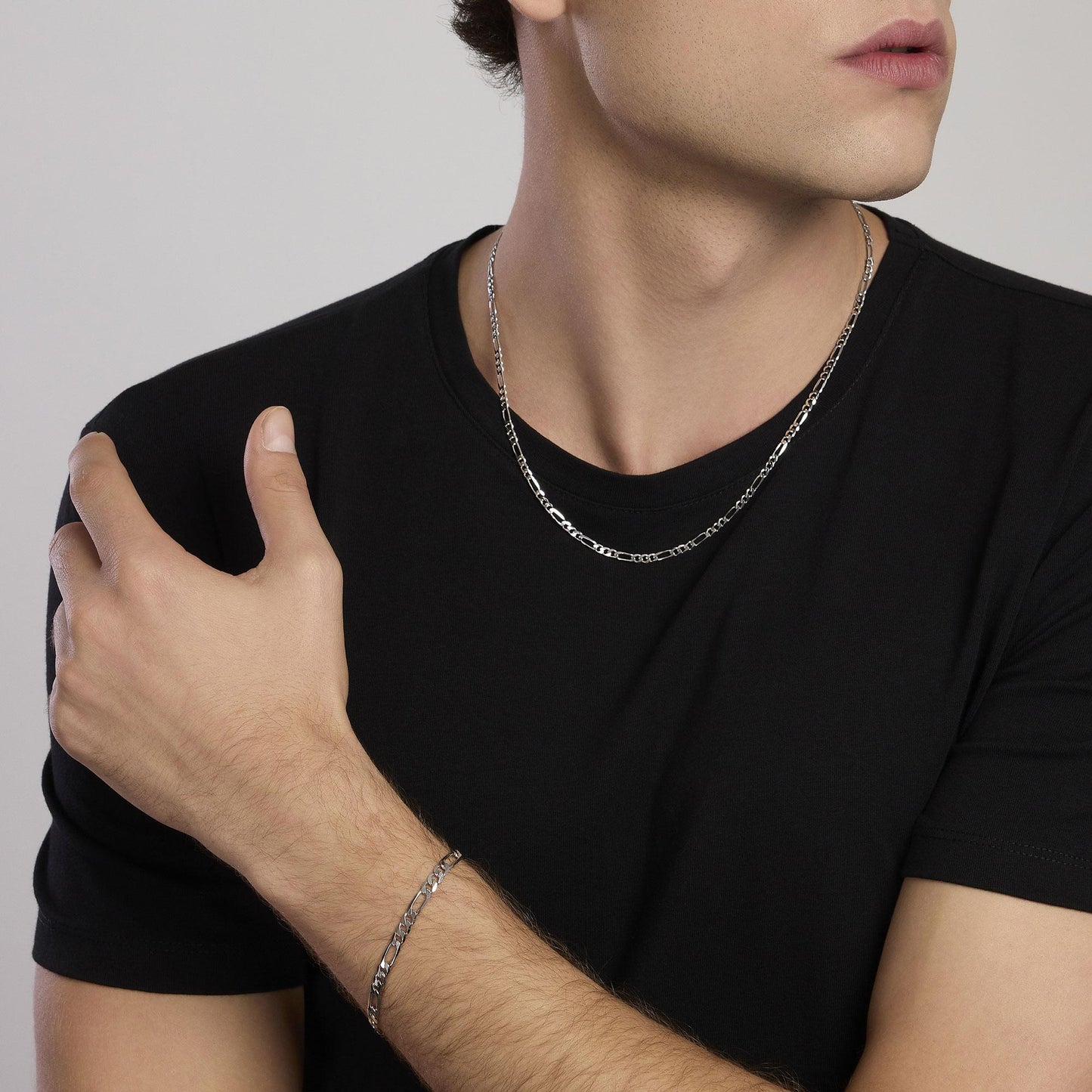 Bracciale Mabina uomo Catena figaro