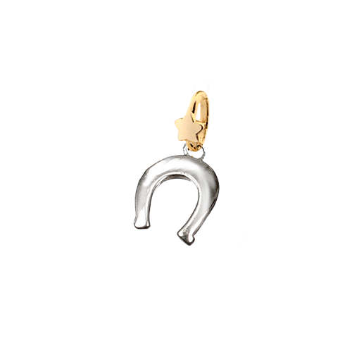 Ciondolo Dodo Mariani Ferro di cavallo Argento e Oro