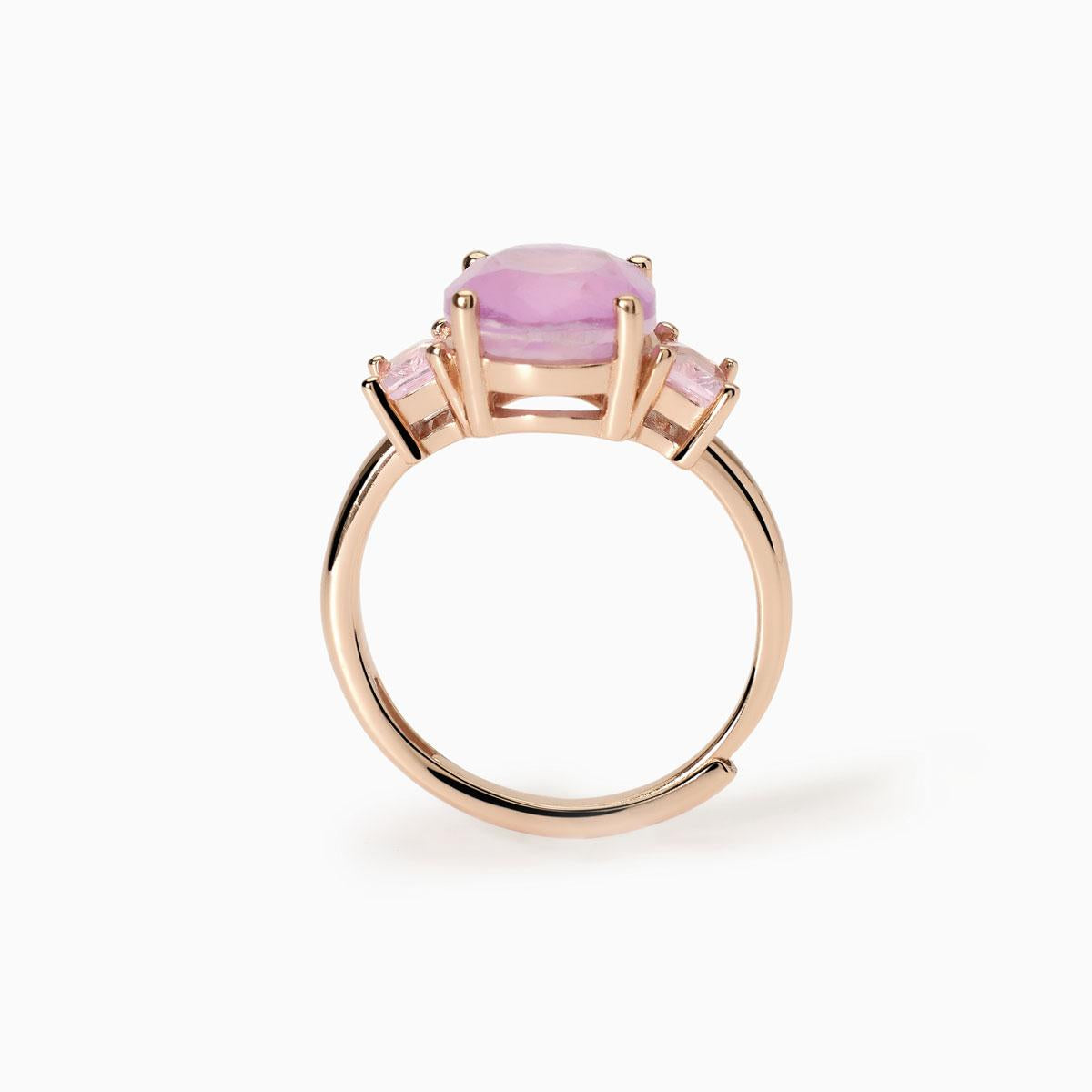 Anello Mabina donna Santorini Ovale rosa