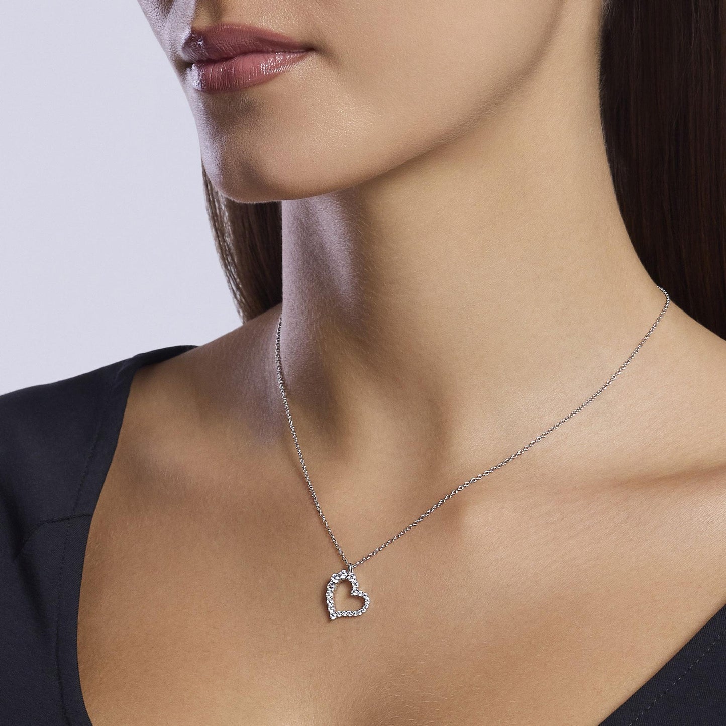 Collana Mabina donna Cuore zirconato
