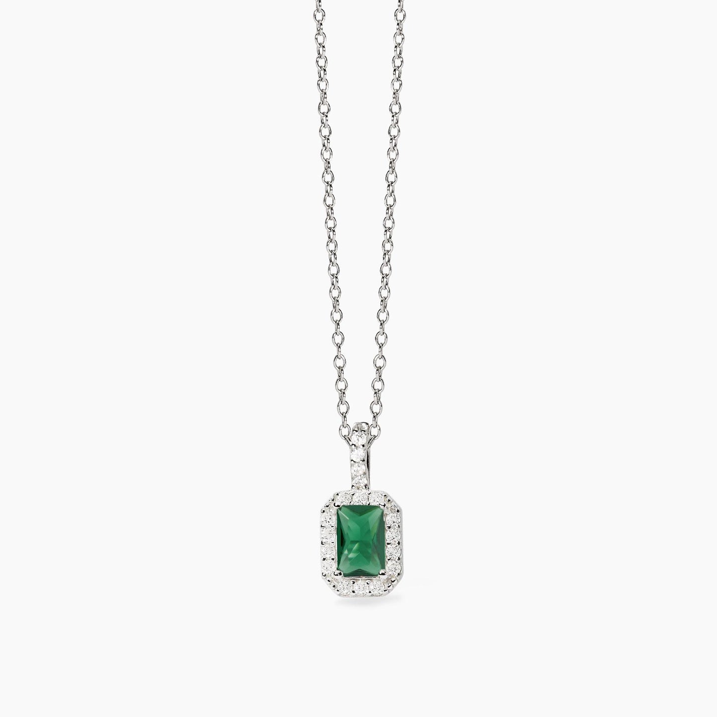 Collana Mabina donna Baguette smeraldo