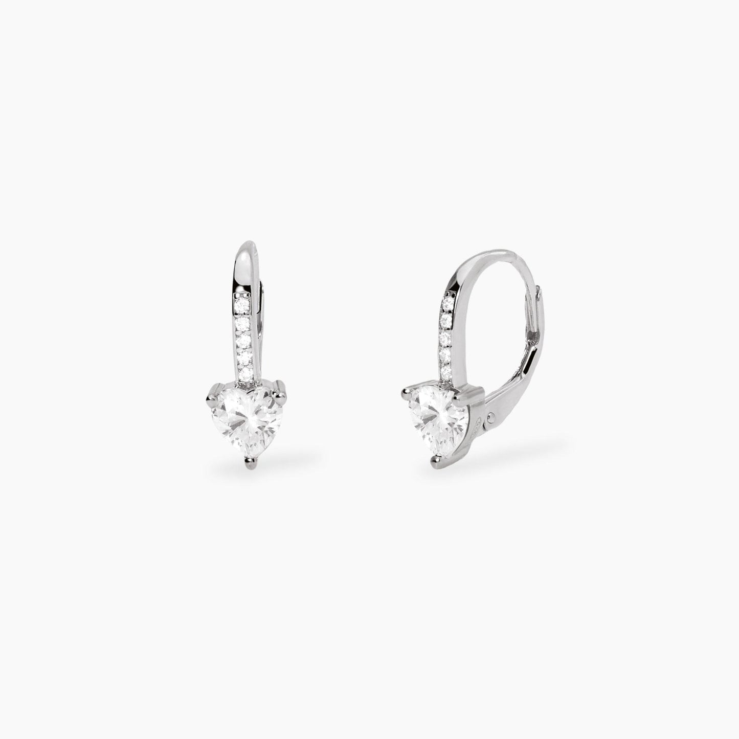 Orecchini Mabina donna Monachella con zircone a cuore