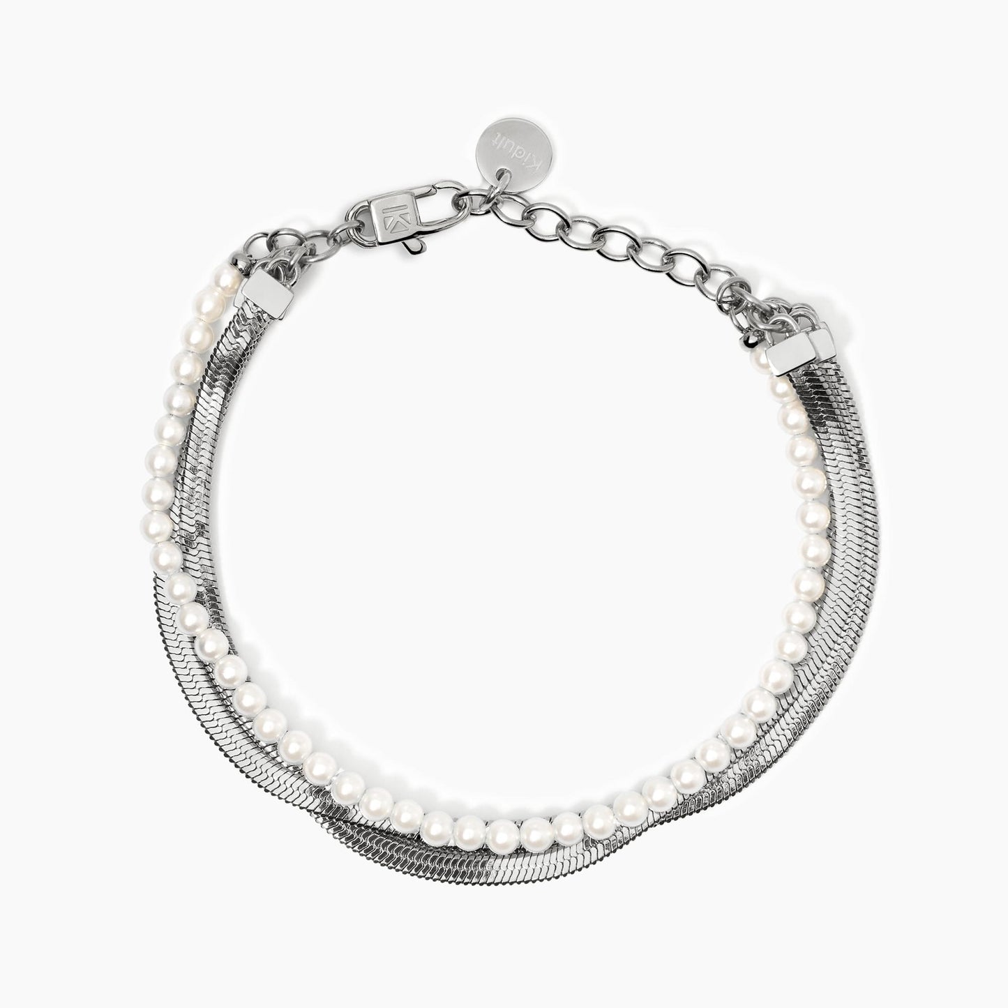 Bracciale Kidult Style 14 Catena e perle conchiglia