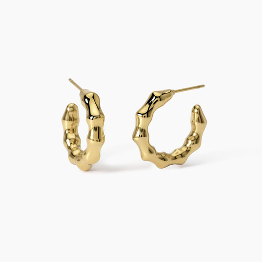 Orecchini Kidult Style 20 Cerchio bambù gold