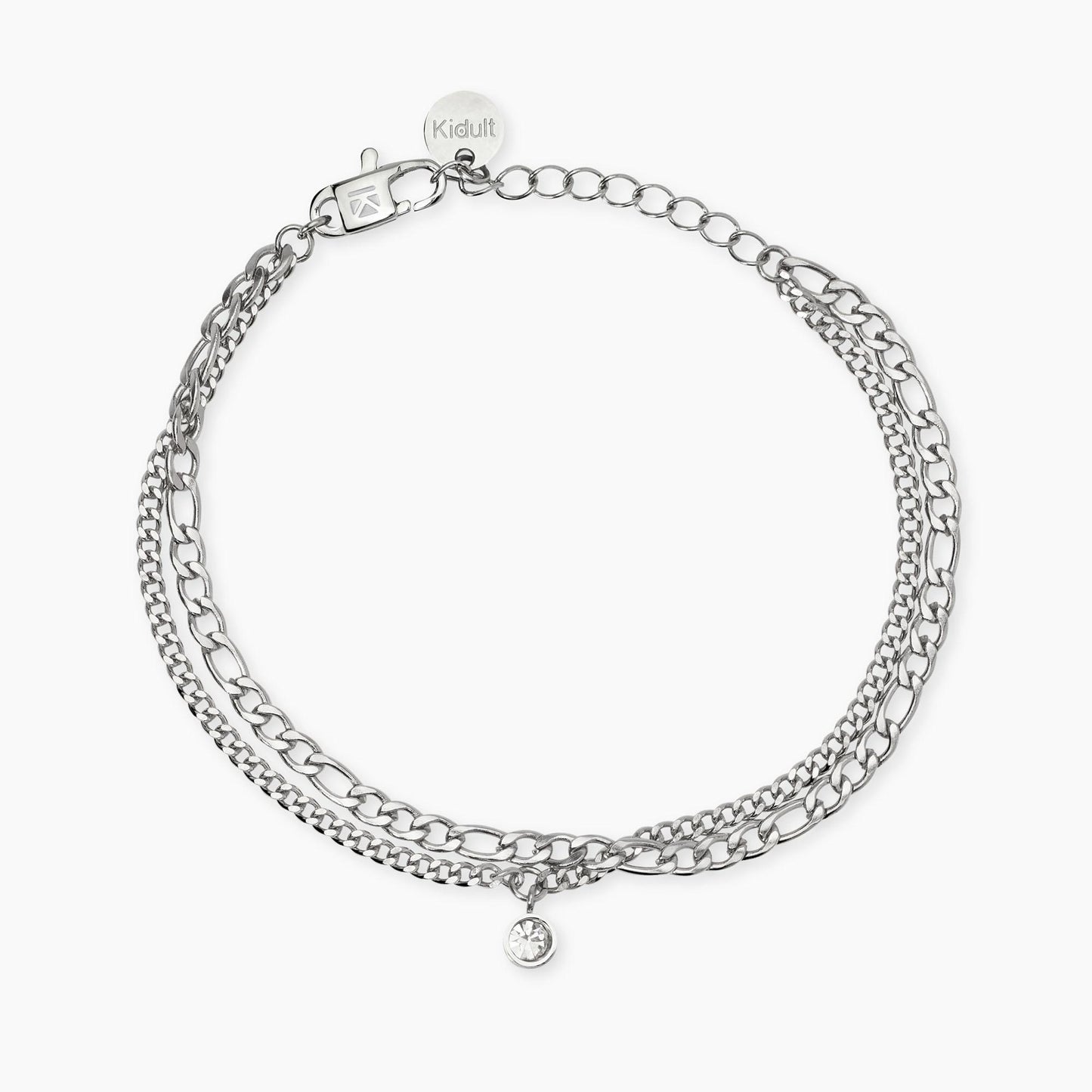 Bracciale Kidult Style donna Multifilo con cristallo
