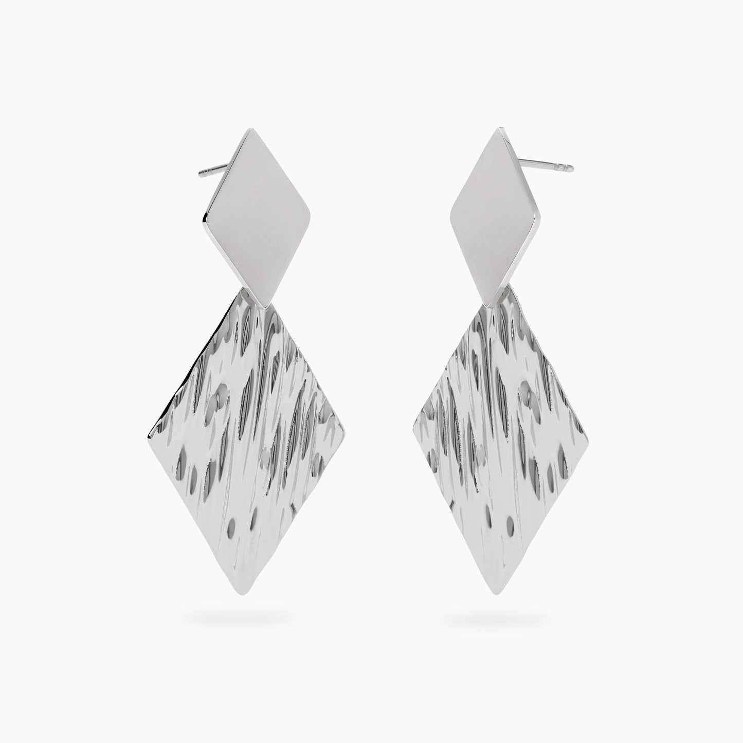 Orecchini Kidult Style donna Rombi liscio e martellato