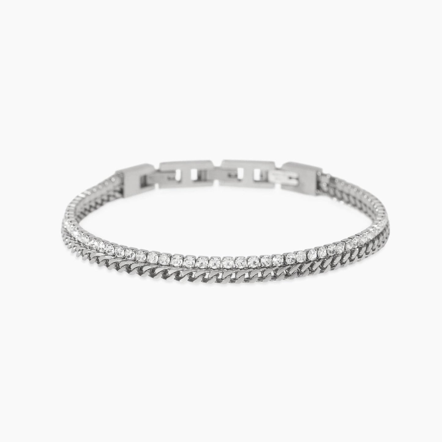 Bracciale Kidult Style uomo Intreccio e tennis