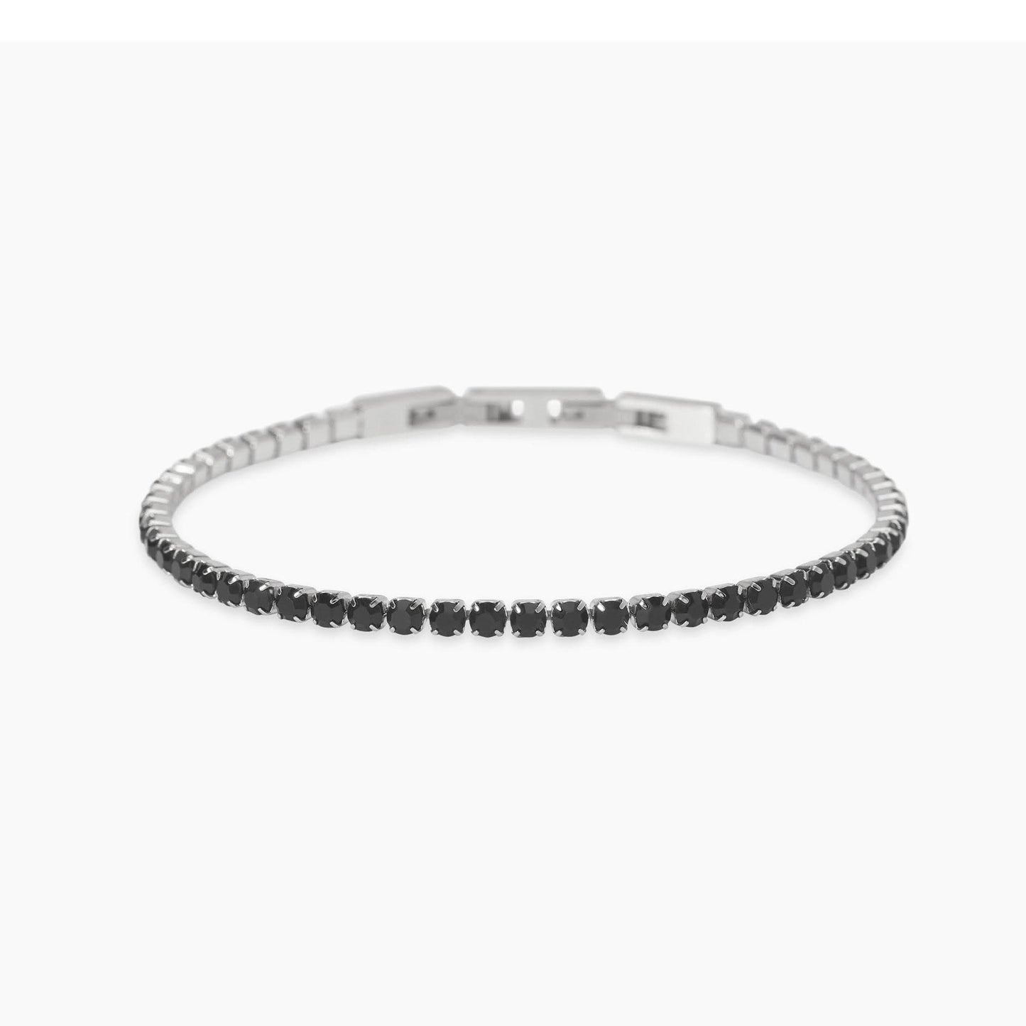 Bracciale Kidult Style uomo Tennis zirconi neri