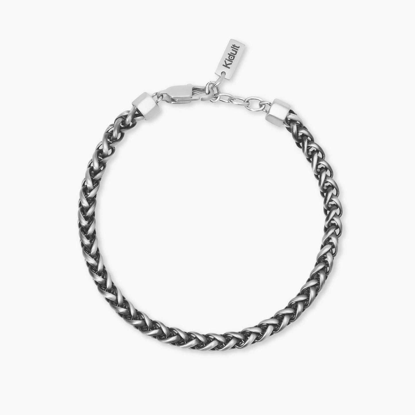 Bracciale Kidult Style uomo Catena spiga gunmetal