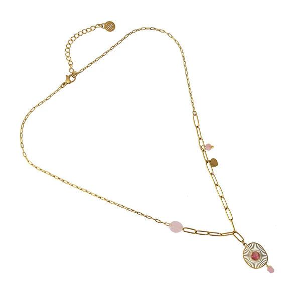 Collana Anartxy donna Ovale rosa