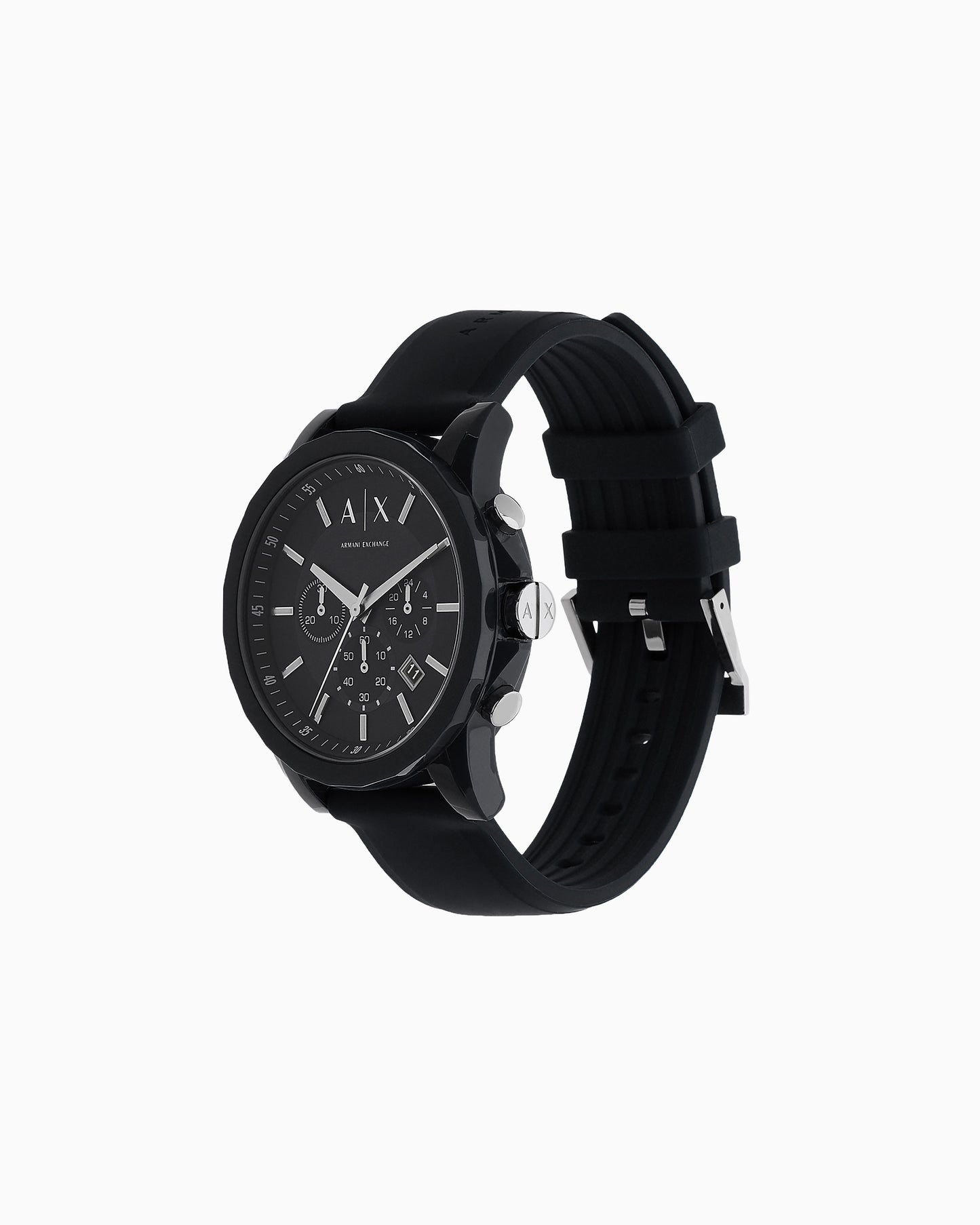 Orologio uomo Armani Exchange Silicone e quadrante nero satinato