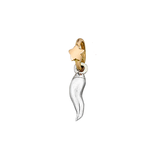 Ciondolo Dodo Mariani Cornetto Argento e Oro