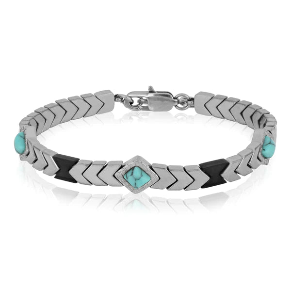 Bracciale Goyatè uomo Ripper Eamtite e pietre