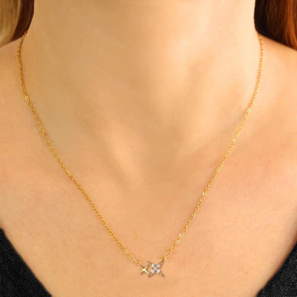 Collana Anartxy donna Doppia stella