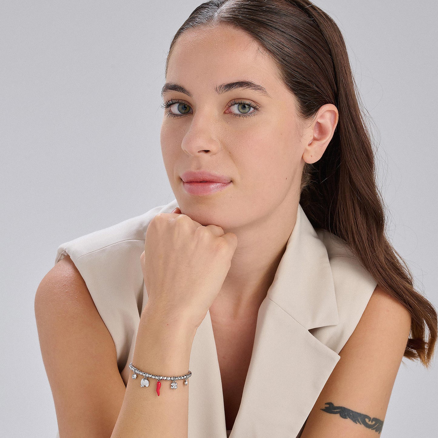 Bracciale Brosway donna Chakra Cornetto,elefante,quadrifoglio