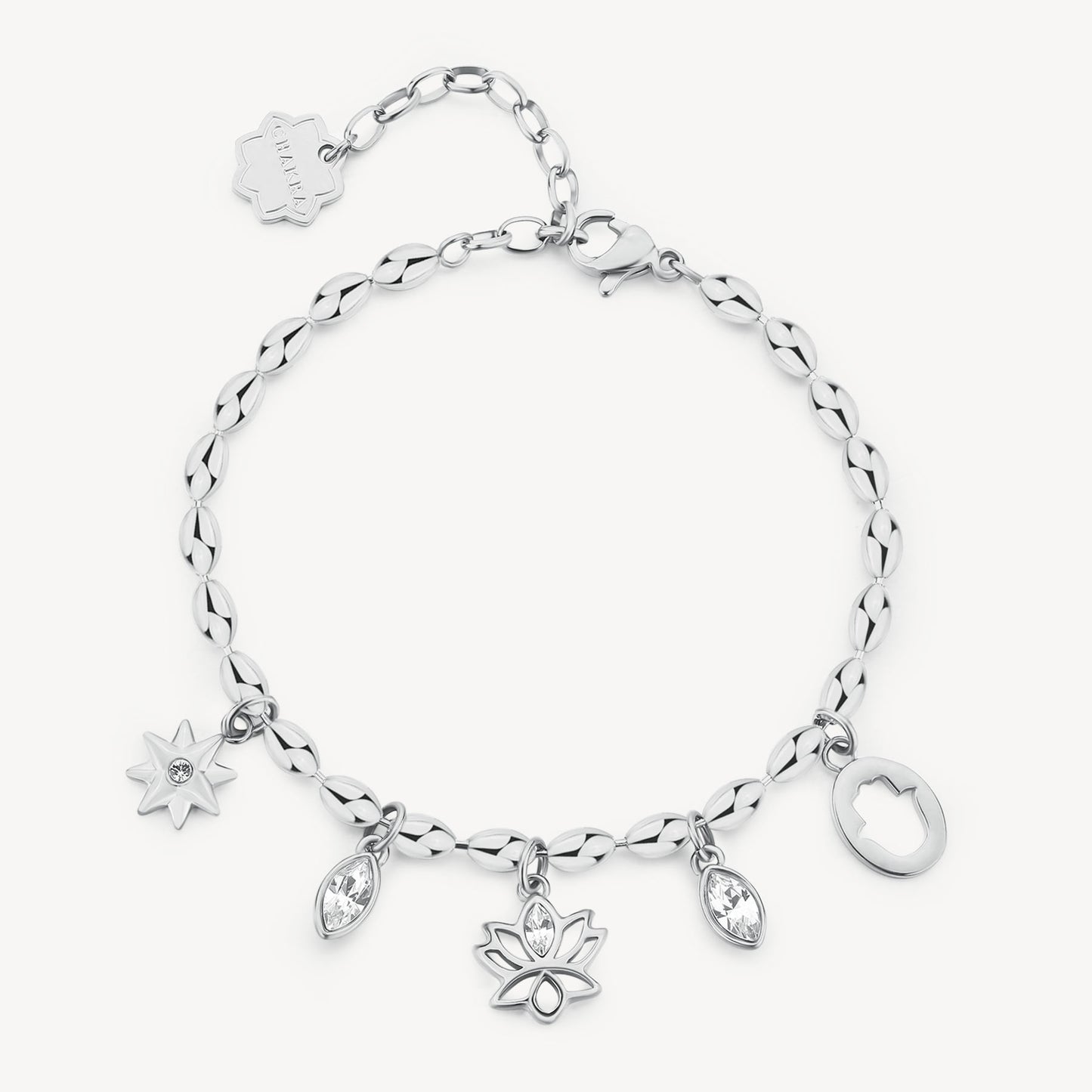 Bracciale Brosway donna Chakra Fiore di loto,mano di Fatima,rosa dei venti