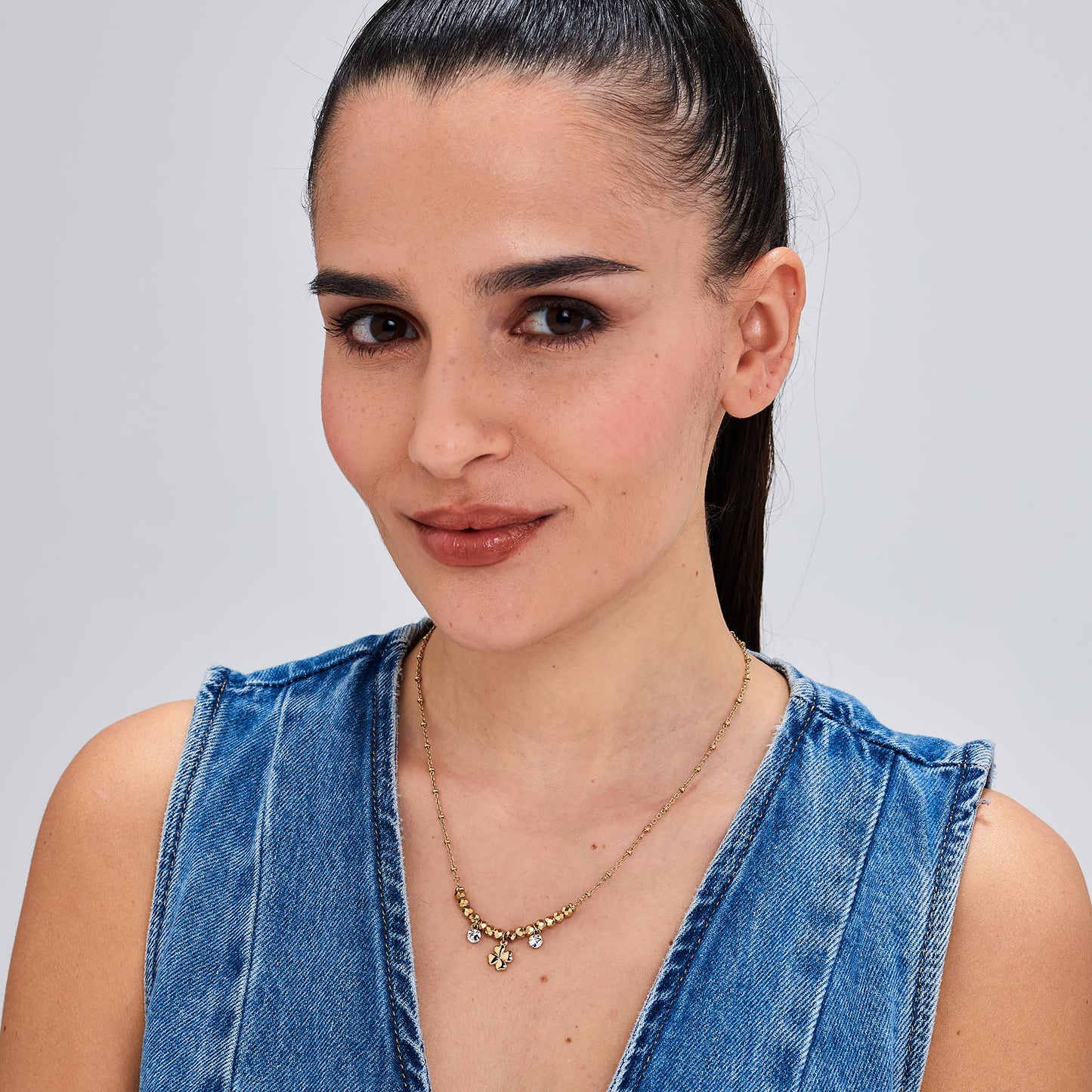 Collana Brosway donna Chakra Quadrifoglio gold