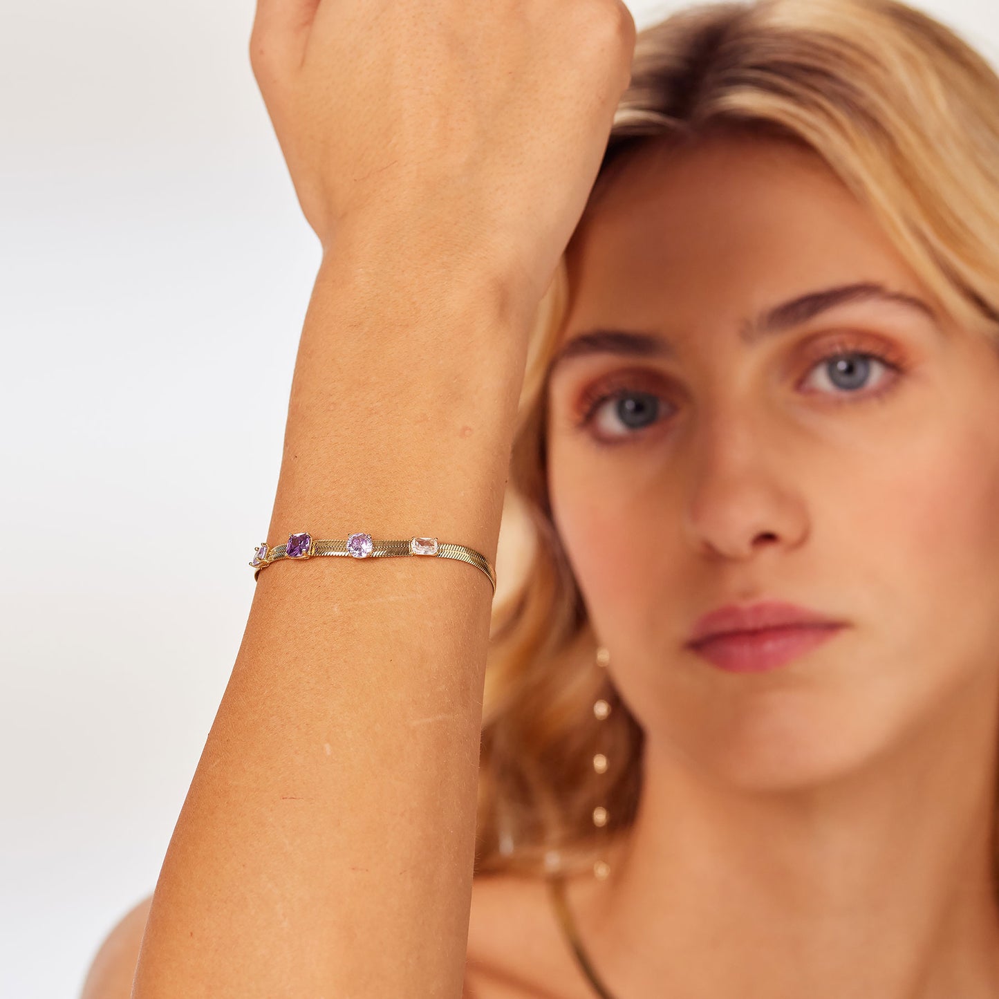 Bracciale Brosway donna Dreaming Snake gold e zirconi ametista