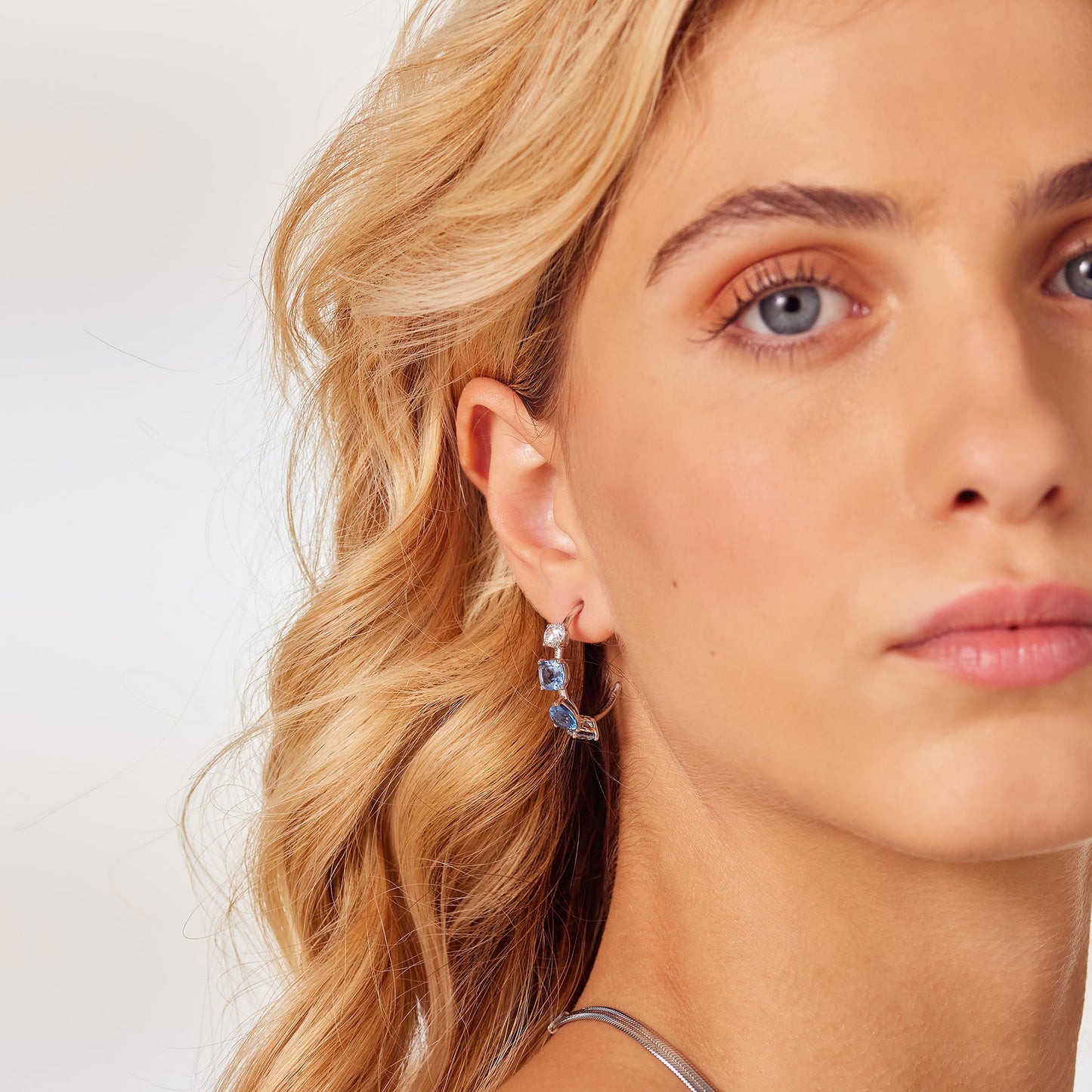 Orecchini a cerchio Brosway donna Dreaming Zirconi zaffiro