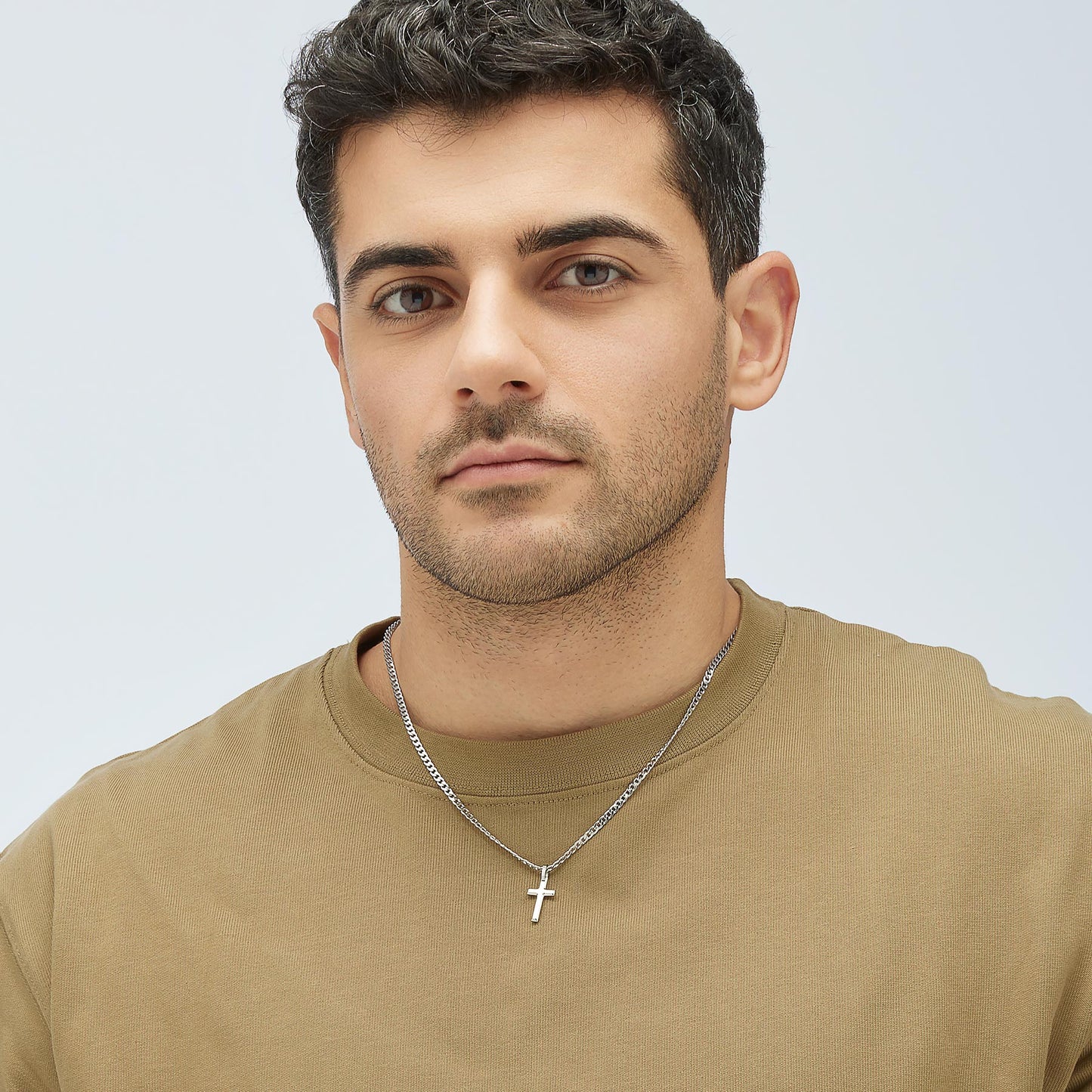 Collana Brosway uomo Ink croce