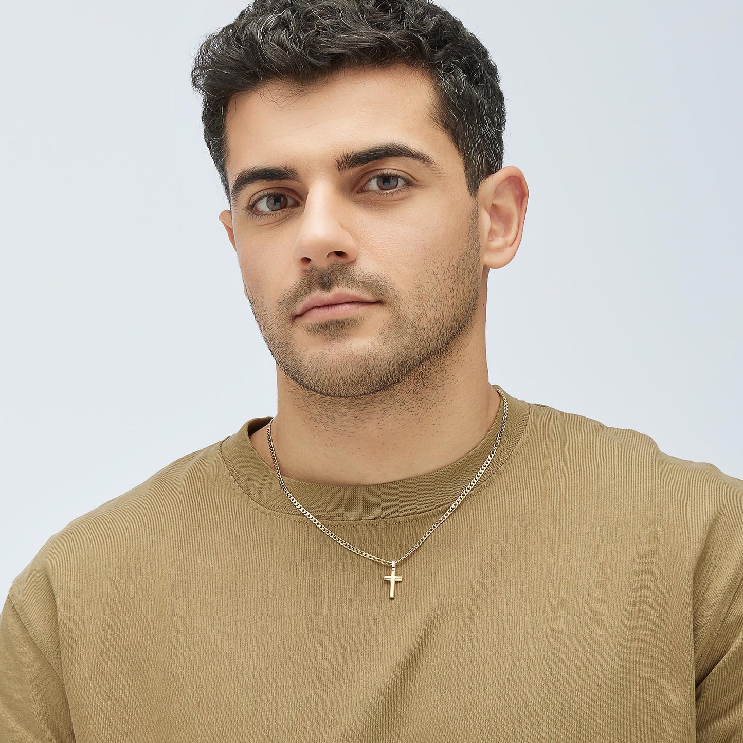 Collana Brosway uomo INK Croce gold