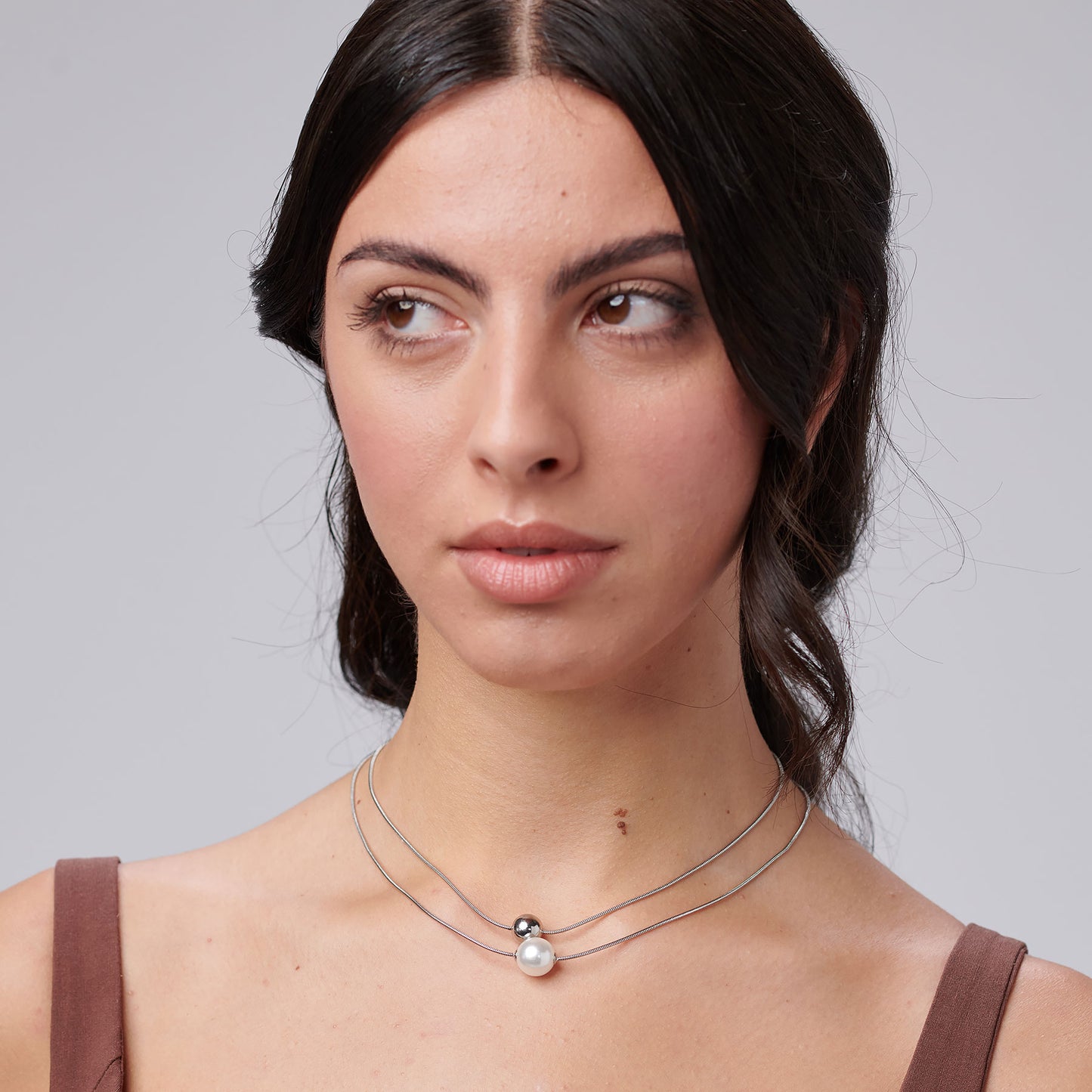 Collana Brosway donna Perfect Doppio filo con perla