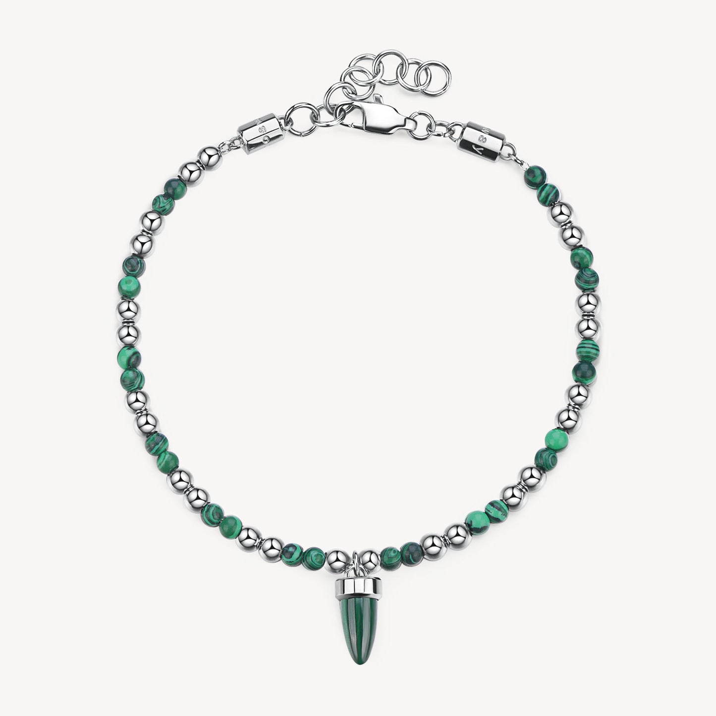 Bracciale Brosway uomo Riptide Cornetto malachite