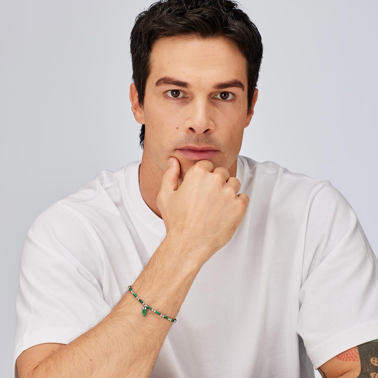 Bracciale Brosway uomo Riptide Cornetto malachite