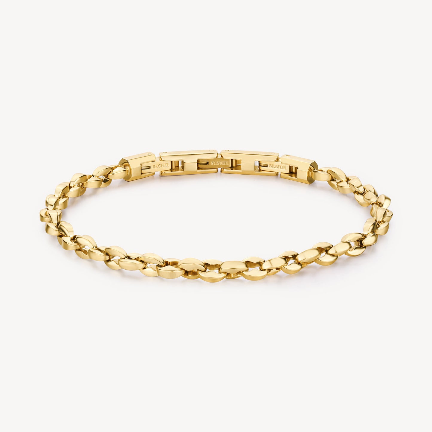 Bracciale Brosway uomo Riptide Maglia caffè gold