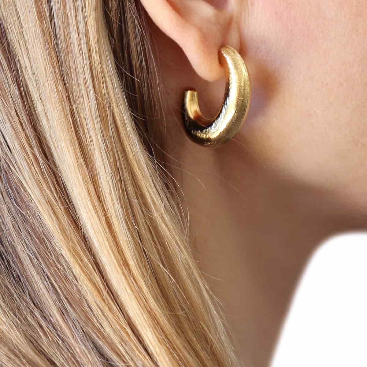 Orecchini a cerchio Anartxy donna Satinato