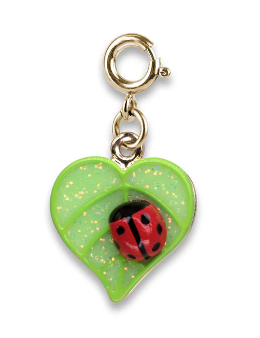 Ciondolo CharmIT! Coccinella glitterata oro