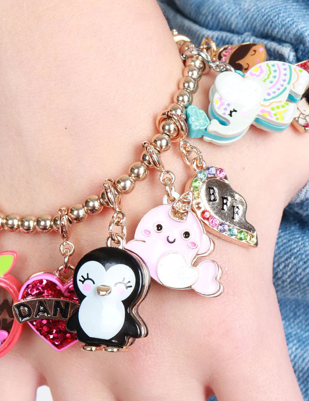 Ciondolo CharmIT! Cuore spezzato BFF oro