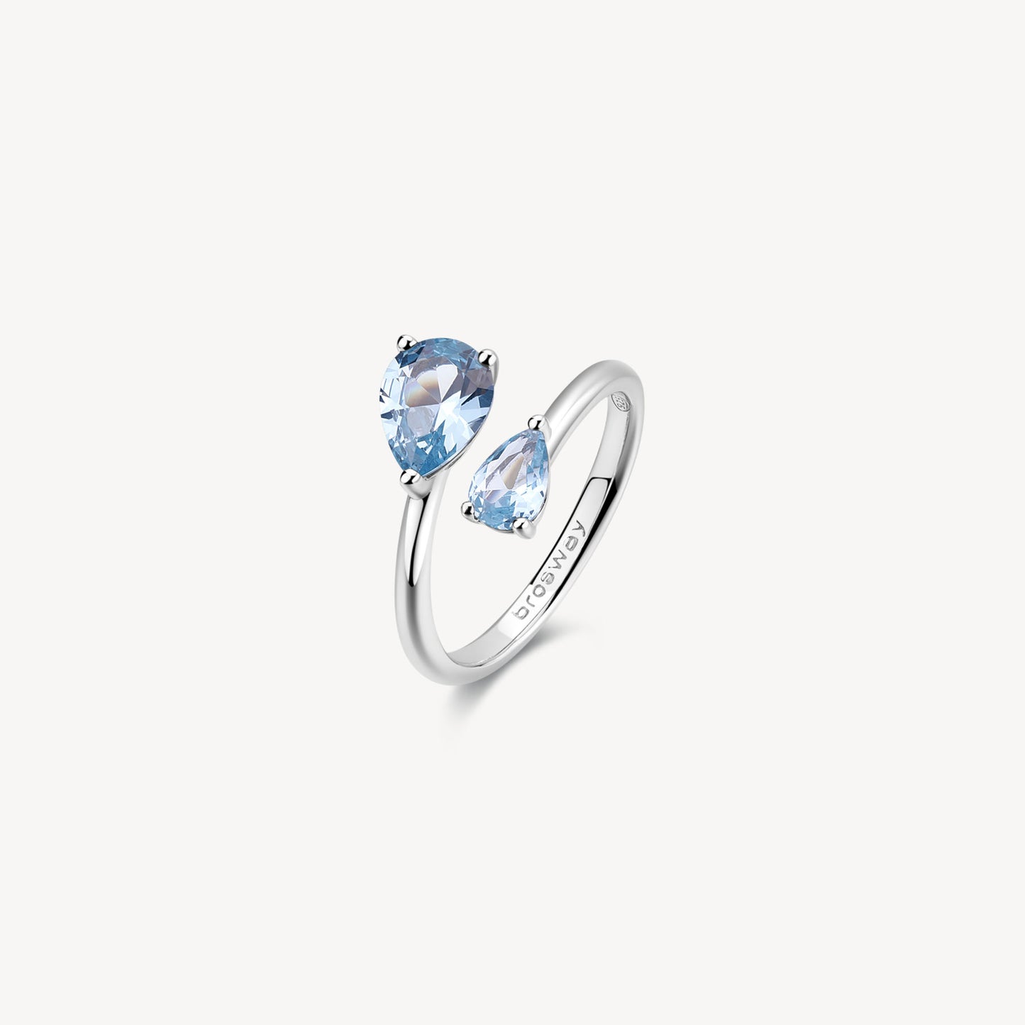 Anello Brosway Fancy Cloud light blue Goccia contrariè