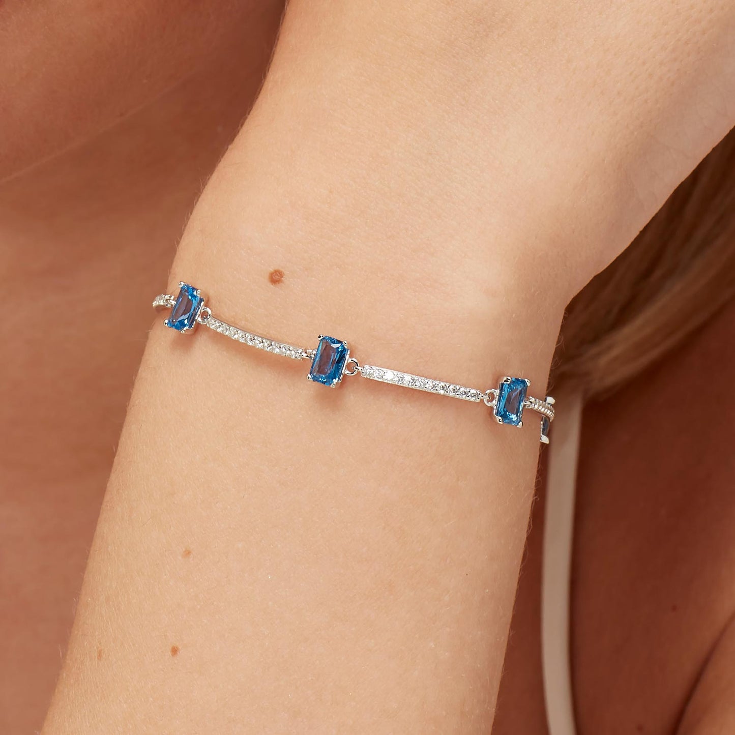 Bracciale argento Fancy freedom blue