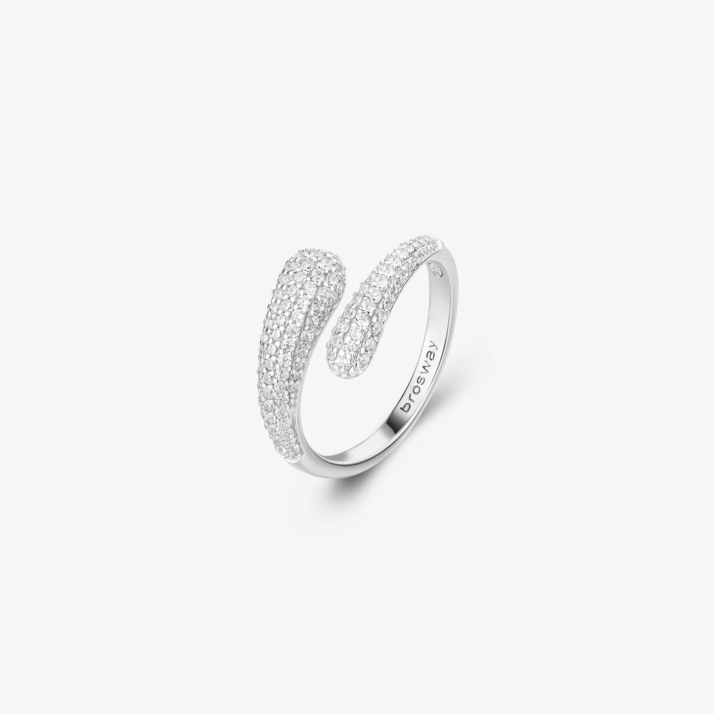 Anello contrariè Brosway Fancy Infinite white