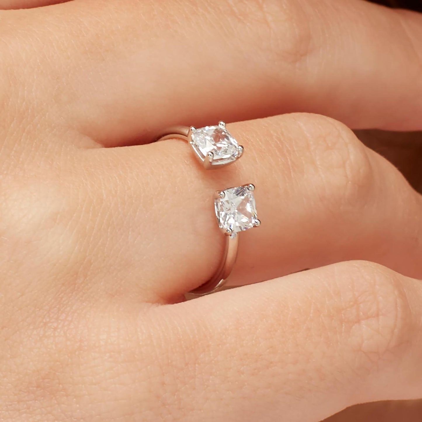 Anello argento Fancy infinite white