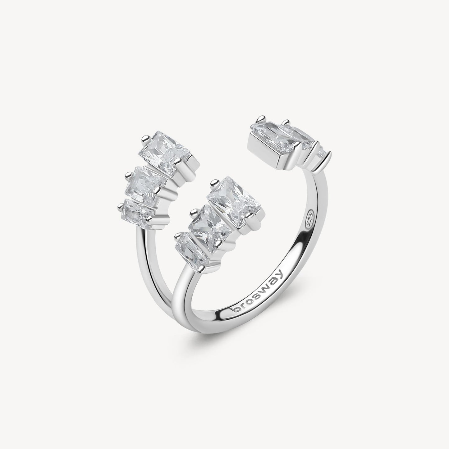 Anello argento Fancy infinite white