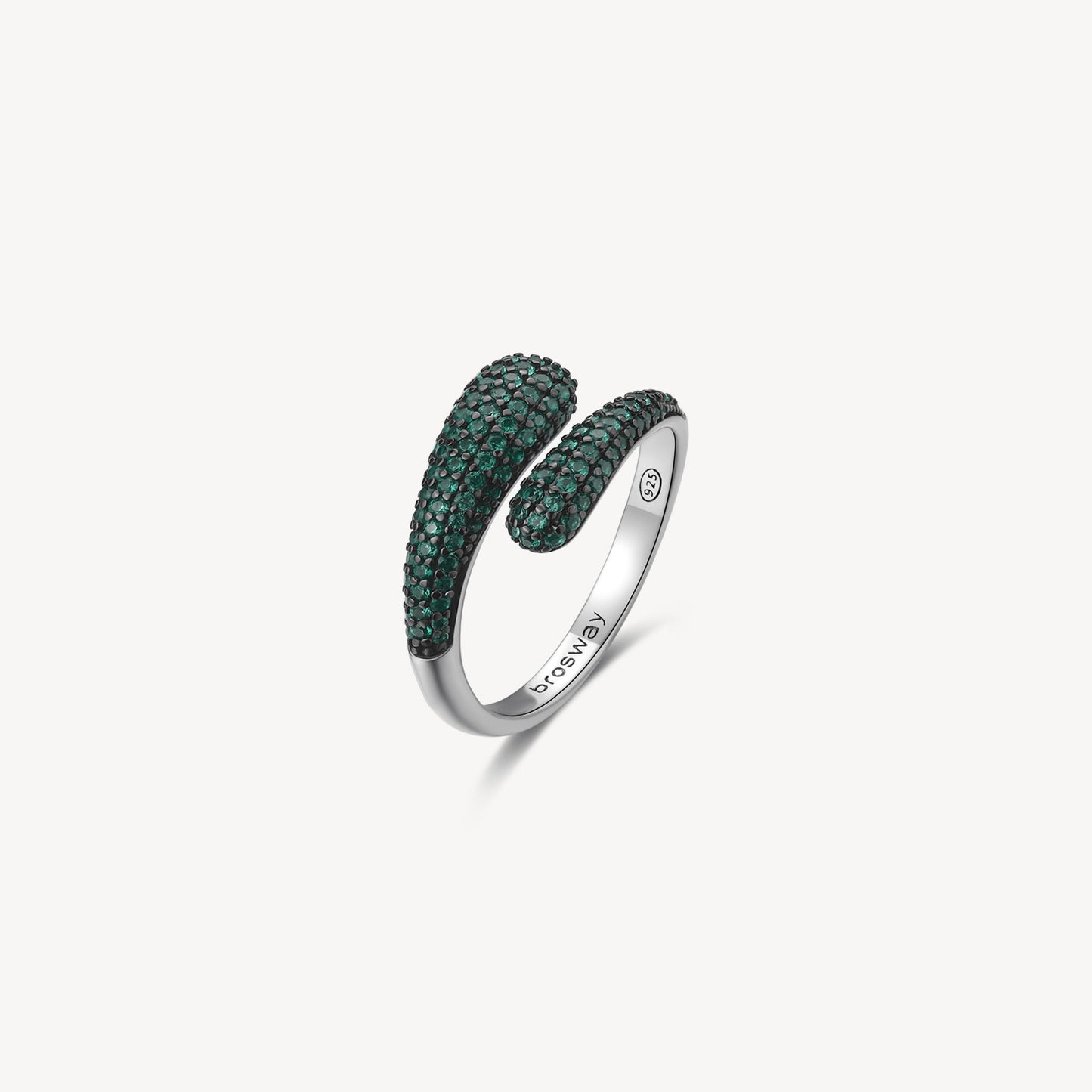 Anello Brosway Fancy Life green contrariè