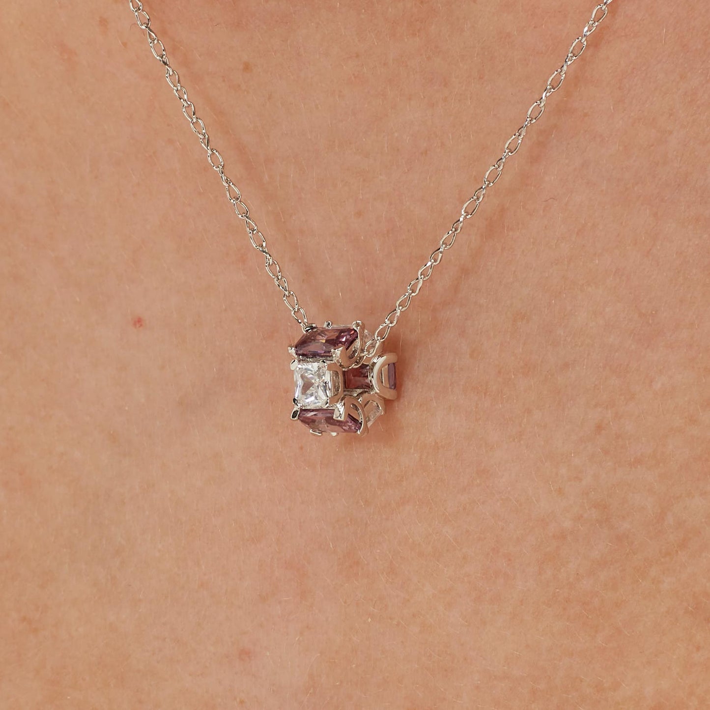 Charm argento Fancy magic purple