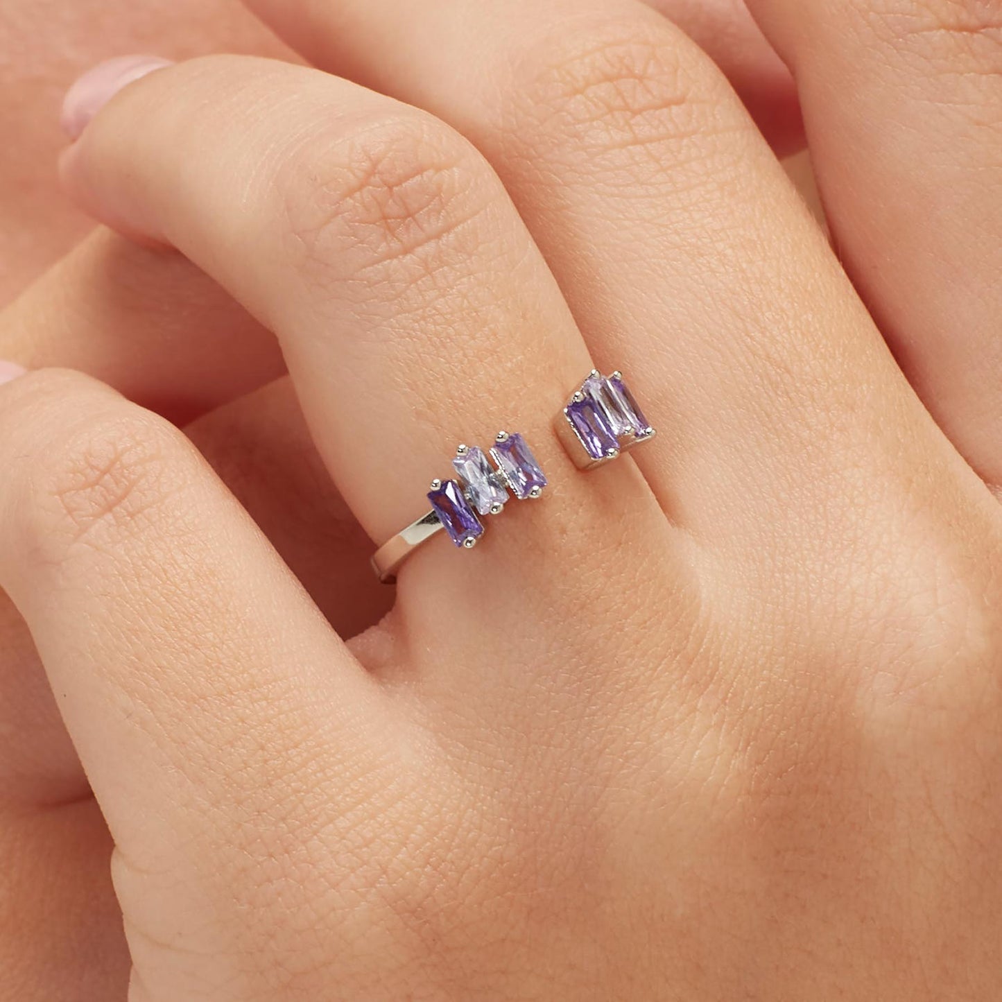 Anello argento Fancy magic purple