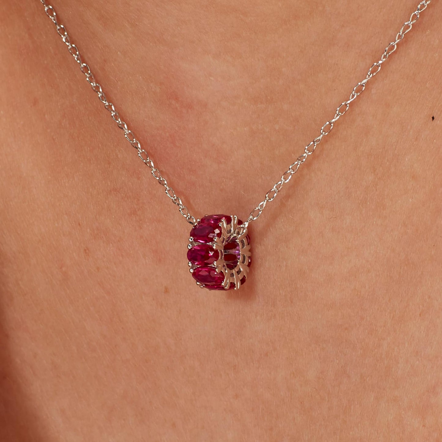 Charm argento Fancy passion ruby