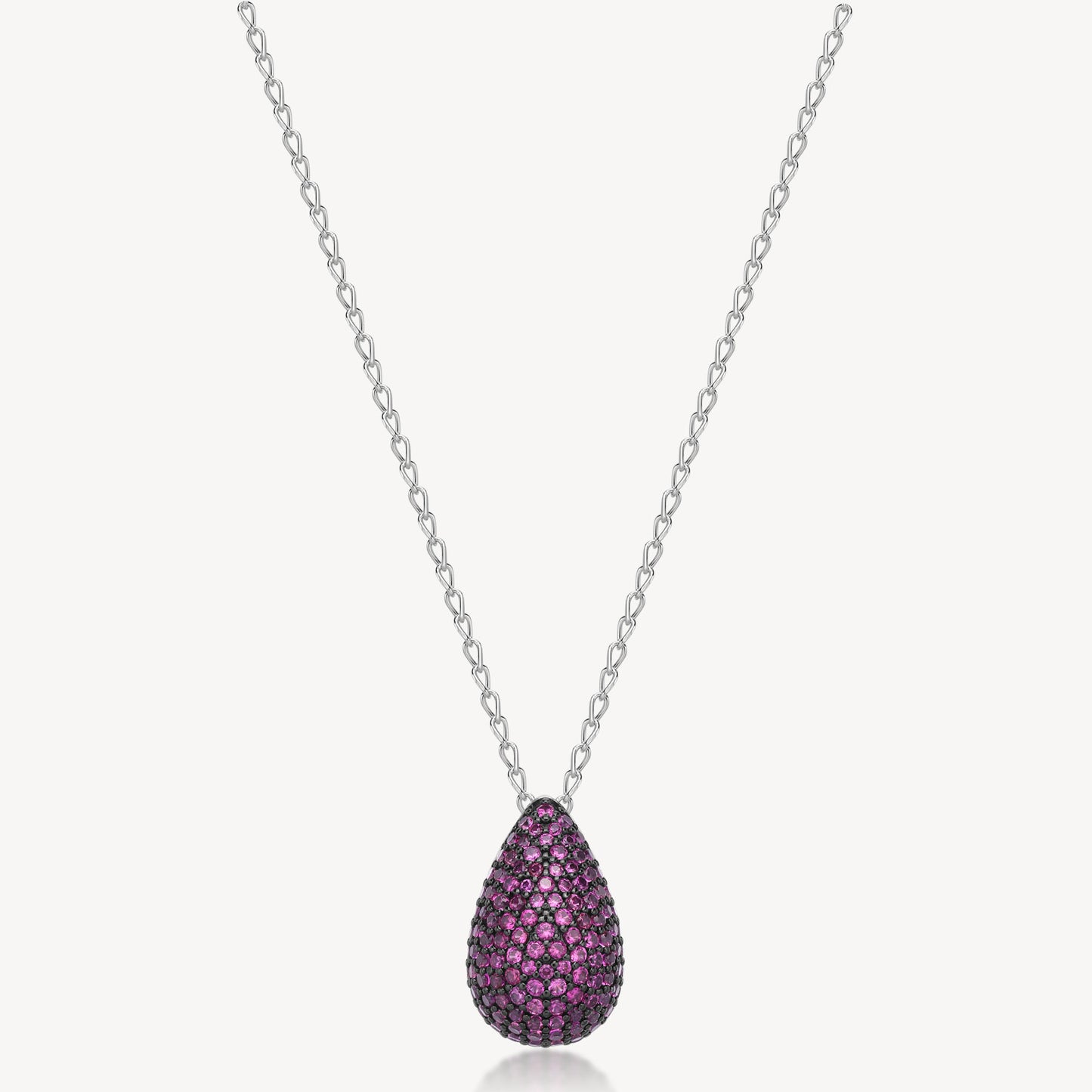 Collana Brosway Fancy Passion ruby Goccia pavè