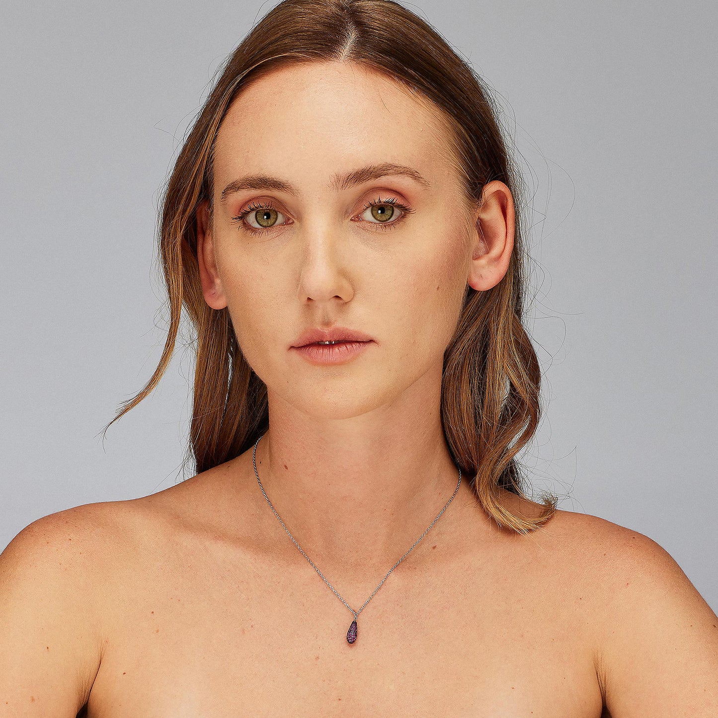 Collana Brosway Fancy Passion ruby Goccia pavè piccola